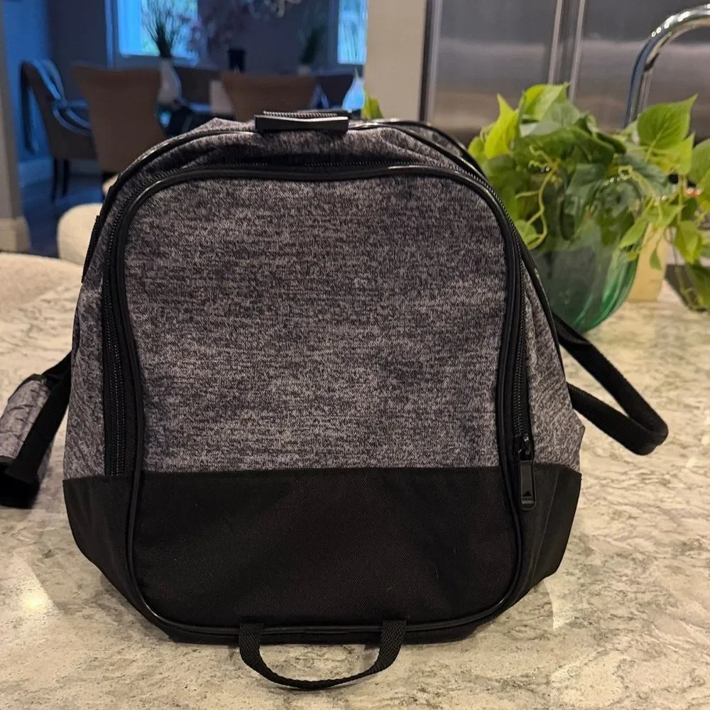 Adidas Black and Gray Men's Duffel Bag